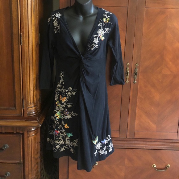 Jonny Was size small Black Dress Gorgeous! - Picture 11 of 12